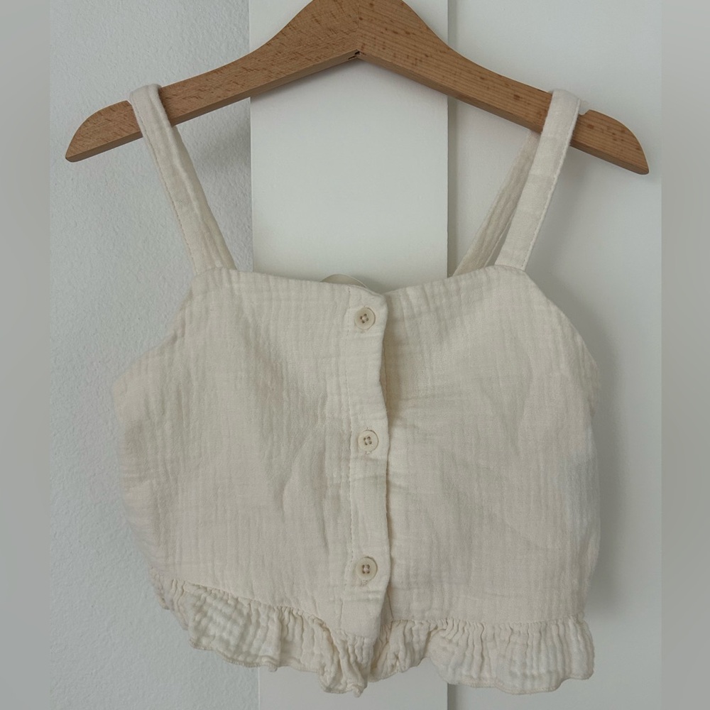 H&M Off-White/cream Textured Blouse